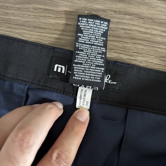 Travis Mathew Right On Time Golf Pants Mens Size 34 (36x31) Navy 1MQ184 - Picture 3 of 8
